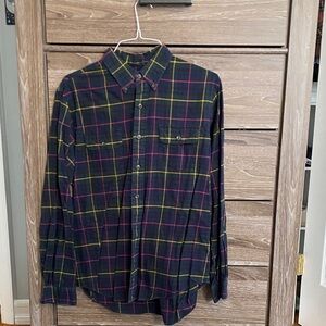 Ralph Lauren Black and Yellow Plaid Shirt